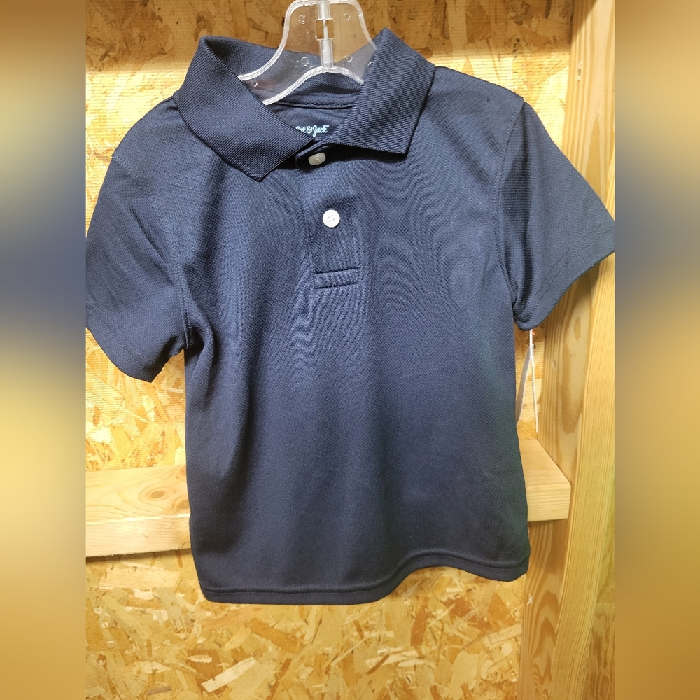 Cat & Jack Boys XS Blue Wicking Polo Shirt